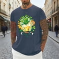 thumbnail image 4 of Ankishi St. Patrick's Day T-Shirts for Men Horseshoe Crew Neck Summer Printed T Shirts Casual Basic Tops Daily Wear, 4 of 8