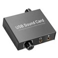 thumbnail image 2 of USB-C Sound Card Audio External 3.5Mm Microphone Audio Adapter Soundcard For PS4 PC Laptop Headset USB Sound Card Durable, 2 of 6