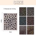 thumbnail image 5 of 7 hojas de pegatinas 3D para decoración de uñas con forma de estrella, autoadhesivas, para mujeres y niñas, varios colores, 10,5 x 8 cm, 5 of 5