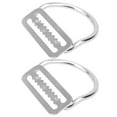 thumbnail image 3 of 2 piezas de tope para cinturón de pesas, anillo en D doblado con hebilla de acero inoxidable, correas de buceo, accesorios para arnés de escalada, 3 of 14