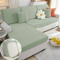 thumbnail image 2 of Ngheia Stretch Sofa Cover (M Size) - Slipcover for Sectional Couch, Washable, Soft, for Home Decor, Mint Green, 2 of 6