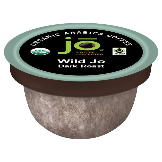 Cápsulas de café Jo Coffee WILD JO: 12 tazas de café tostado francés oscuro orgánico