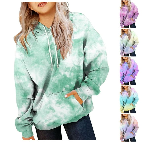 Mepaouo Kids Cute Hoodies Oversized Hooded Sweatshirt Boys Girls Casual Pullover with Pocket Blue 4-5Year