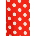 thumbnail image 4 of Women's Comfy Fold Over Loose Fit A-Line Lounge Wear Polka Dot Long Maxi Skirt, 4 of 4