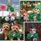 thumbnail image 2 of Ropa De Tela Capa navideña verde para mascotas, disfraz de perro con cascabeles, 45x40x30cm, ideal para festivales de invierno (1 unidad) Rkxzt, 2 of 4