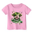 thumbnail image 1 of TZEWGL Casual Shirt For Kid Printed Short Sleeve Crew Neck Clothes For Kids size 6-7T, 1 of 3