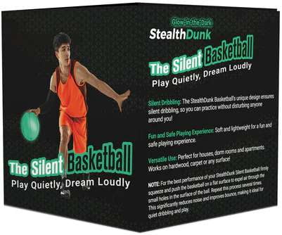 Glow-in-the-Dark Stealth Dunk Foam Basketball (Ball Size: No. 7)