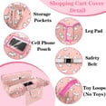 thumbnail image 2 of Shopping Cart Cover for Baby Girl Boy 2-in-1 High Chair Water Resistant High Chair Cover w/Phone Pouch Pocket Gender Neutral Cart Cover for Babies Padded Grocery Cart Cover for Baby, 2 of 6