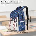 thumbnail image 7 of Yspwyqan 4 Piece Boys Backpack Set, 17" Large Baseball Dark Blue Ice Cream Drip Kids Backpack Set with Lunch Bag, Pencil Case and Water Bottle Bag, for Boys Ages 8-15 Elementary School, 7 of 7