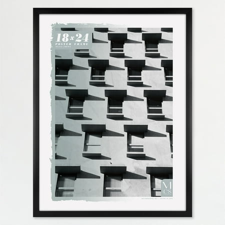 MCS Foundation 16x24 Poster Frame Traditional Brass, Vertical & Horizontal Wall Hanging Large Picture Frame for Photos, Posters & Art Prints (1-Pack)