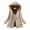 Khaki, variant on Winter Womens Warm Coat Hooded Jacket Slim Winter Outwear Coats Zip Scrub Jacket Women Full Zip Sweater Face Jacket Women State Jacket Leather Vest Jacket Women Hooded Lightweight Jacket for Women