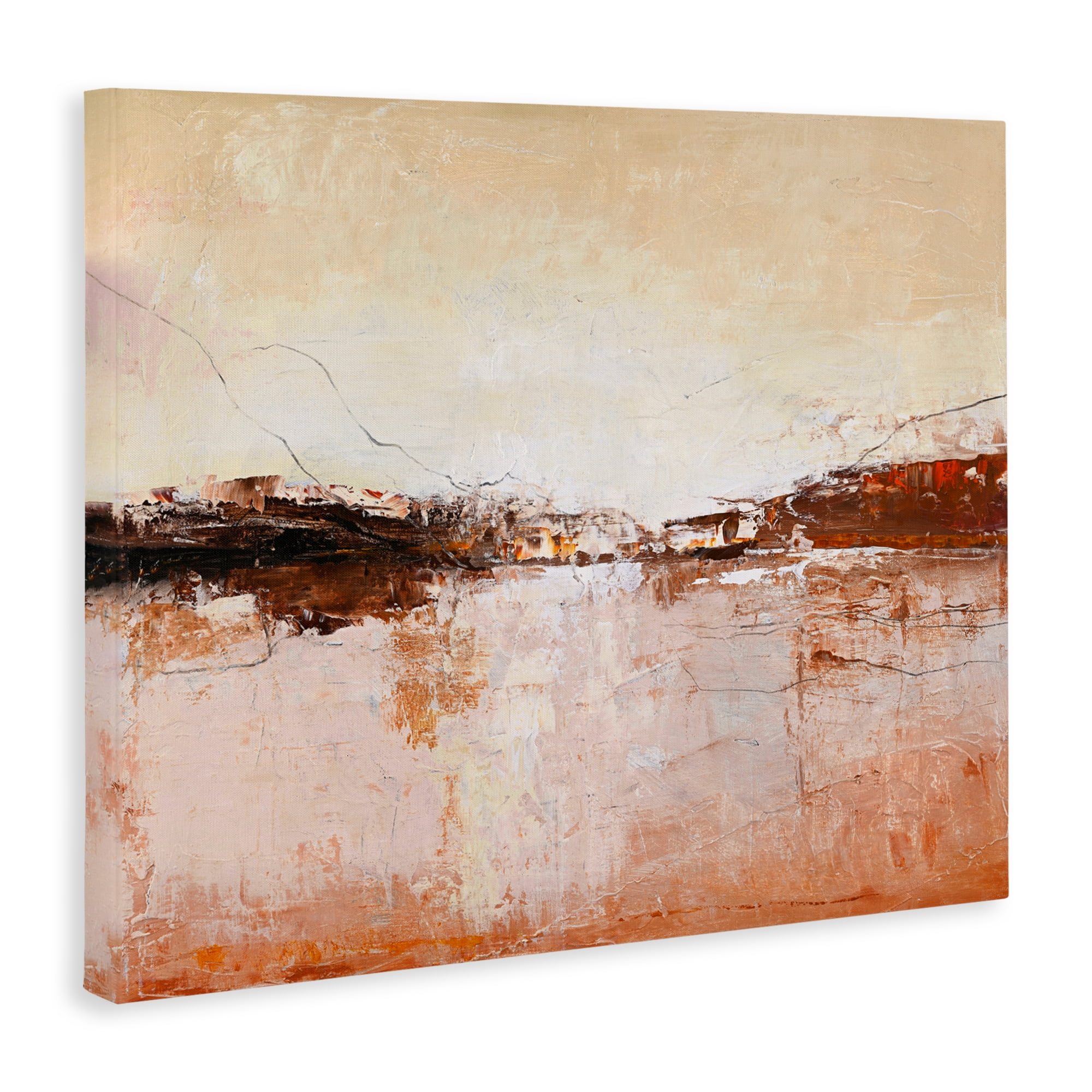Warm Distressed Horizon Canvas Wall Art, design by Design Fabrikken