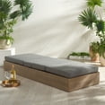 thumbnail image 6 of Safavieh Vincent Wood Outdoor Lounge Chair, Natural/Dark Gray, 6 of 15