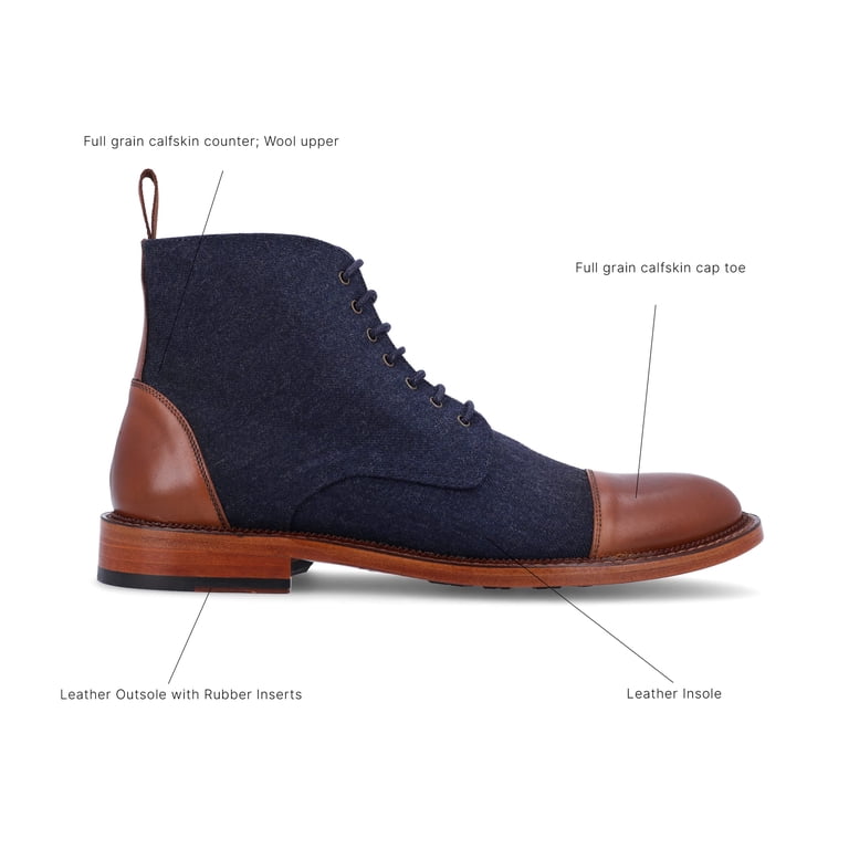 TAFT Jack Boot Handcrafted Leather and Wool Men display picture 1