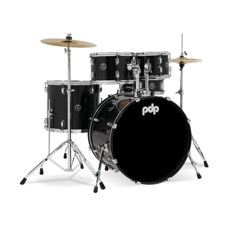 PDP Center Stage 5-Piece Full Drum Kit - 10/12/12/22/14, Iridescent Black Spark