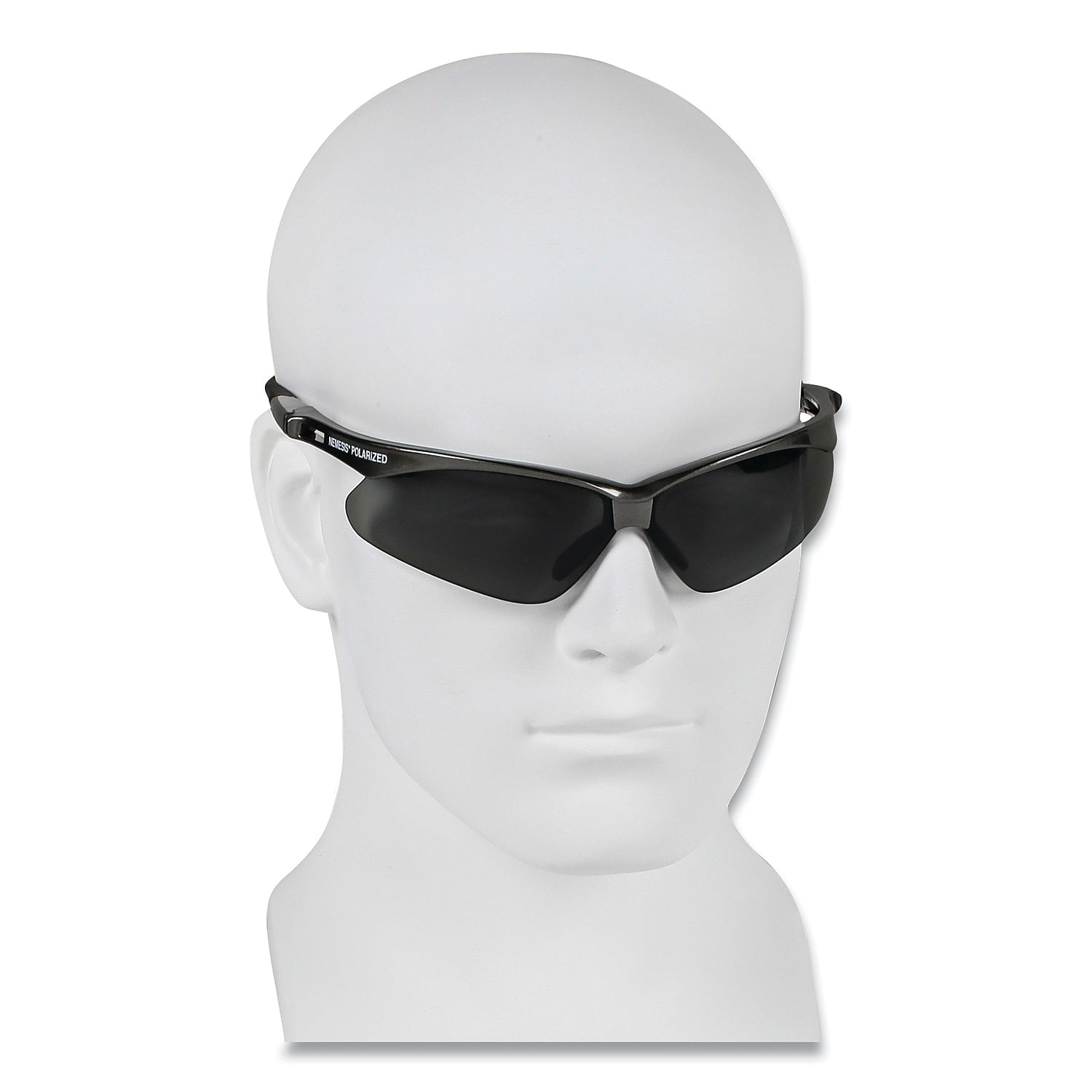 KLEENGUARD 28635 Polarized Safety Glasses, Wraparound Smoke Polycarbonate Lens, Scratch-Resistant