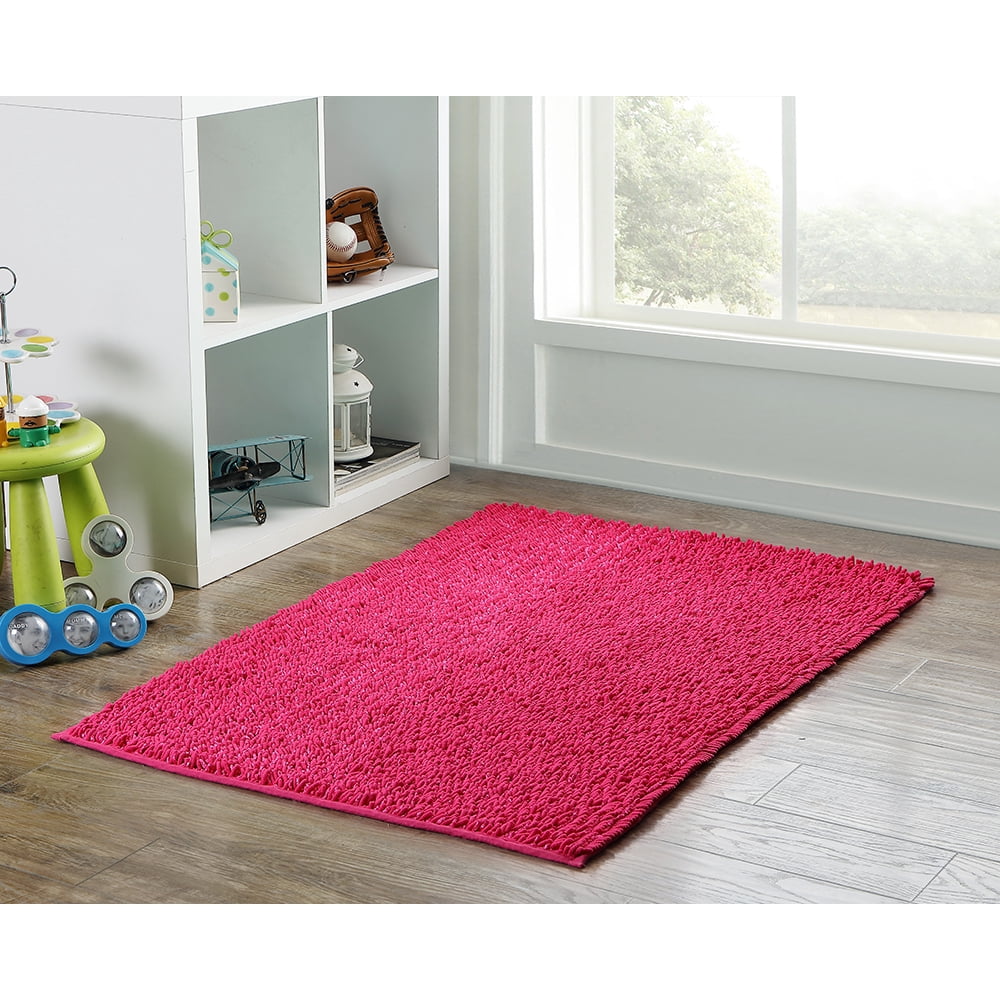 Your Zone Shiny Noodle Area Rug, Multiple Colors Available Walmart