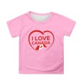 thumbnail image 1 of T-shirt à Manches Courtes pour Filles, Col Rond, Coupe Décontractée, Basique, 1 of 4