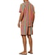 thumbnail image 3 of Conjunto de Camisa Rayada INSPIRE CHIC de Manga Corta para Hombre y Pantalones Cortos de Playa Hawaiana Talla S Multicolor, 3 of 4
