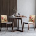 thumbnail image 4 of TSOVTHRID Chair Back Slipcovers Rose Eiffel Tower Butterfly Print Chair Back Cover Stretchable Chairs Back Protector Cover for Home Holiday Kitchen Dining Room Decoration, Set of 1, 4 of 7