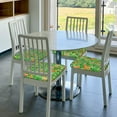 thumbnail image 2 of Square Chair Cushions Cover, St Patrick's Day6 Elastic Office Chair Cover for Dining Chairs with Ties and Removable Cover, Desk Chair Seat Cushion Protectors set of 2, 2 of 7