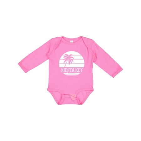

Inktastic Siesta Key Florida Beach Trip Gift Baby Boy or Baby Girl Long Sleeve Bodysuit