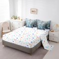 thumbnail image 3 of Erosebridal Dreamy Dragonfly Bedding Sets Queen Size, Spring Daisy Blossoms Bed Sheets Set, Microfiber 7pcs, 3 of 5