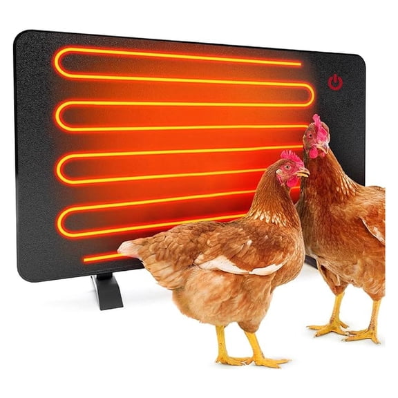 Safe Chicken Coop Heater, Safer Than Brooder Lamps, Gently Warm, 150 Watts, ETL Compliant for Safety - Also for Pets and Under Desk