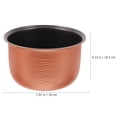 thumbnail image 2 of SHINYPASING Golden Rice Cooker Inner Pot Replacement Aluminum Alloy Kitchen Cooking Container, 2 of 6