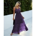 thumbnail image 2 of Vestido PRETTYGARDEN Maxi Sin Mangas Morado Oscuro XXL, 2 of 4