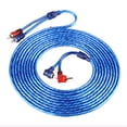 thumbnail image 4 of Cable de audio, cable de audio RCA transparente para automóvil de 5 metros Cable de audio RCA diseñado meticulosamente, 4 of 9