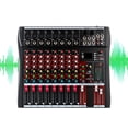 thumbnail image 1 of Mezclador de audio para DJ KeruRome de 8 canales con entrada USB MP3 Bluetooth, 1 of 7
