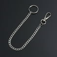 thumbnail image 5 of landege 32cm Stainless Steel Anti-theft Keyring Long connect Design Safety Key Chain (B3), 5 of 10