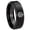 Black Polish Step Edge, variant on U.S. Army Beveled Edge Brush Black 2 Tone Tungsten Men's Ring 10MM