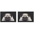 thumbnail image 3 of EREHome Set de 2 Sets de Table Chien Mignon Noir et Blanc, 12x18 Pouces, 3 of 5