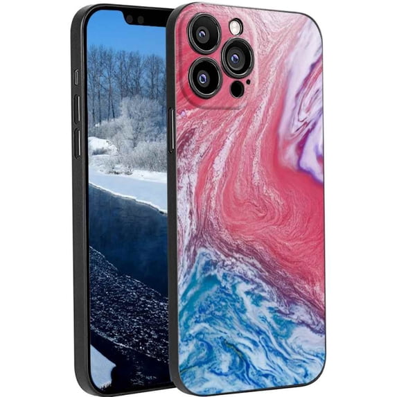 Blue-Marble-89 Phone Case, Degined for iPhone 13 Pro Case Men Women, Flexible Silicone Shockproof Case for iPhone 13 Pro