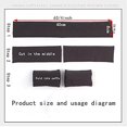 thumbnail image 4 of TinaKim Ribbing Sweatshirt Cuff Material, Tubular Rib Knit Fabric for Adult Jacket Sewing (Grey, 40x8cm), 4 of 10