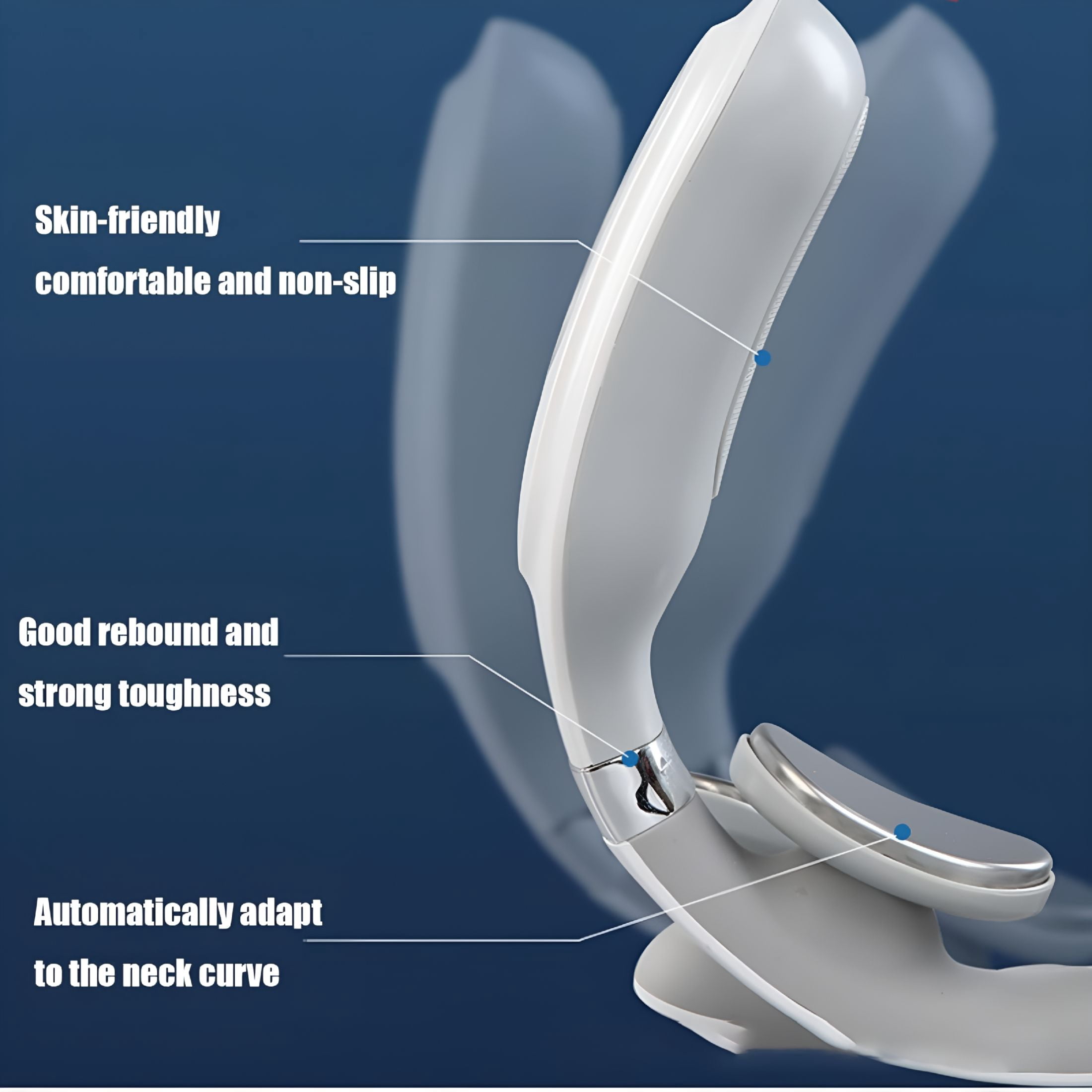 OITY Neck Massager with Heat-6 Modes&15 Intensities,4-Head Vagus Nerve Device for Deep Muscle&Shoulder Pain Relief
