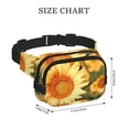 thumbnail image 4 of Balery Golden Sunflower In Field Mochila Cinturón para Mujeres y Hombres, Bolsa de Cintura Impermeable de Doble Capa con Correa, 4 of 9