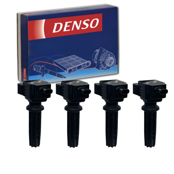 4 pc DENSO Direct Ignition Coils compatible with Ford Edge 2.0L L4 2012-2018