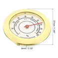 thumbnail image 2 of 1.5" Round Indoor Outdoor Hygrometer No Battery Required Mini Humidity Gauge, Gold, 2 of 5