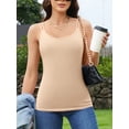 thumbnail image 3 of Charmo Lot de 2 Camisoles en Coton pour Femmes avec Soutien-Gorge Intégré, 3 of 7