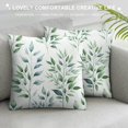 thumbnail image 3 of GOSMITH Green Leaves Throw Pillow Cover,Eucalyptus Branches Decorative Pillow Cases for Home Living Room Bed Sofa Bedroom Decor Cases Square Outdoor, 3 of 5