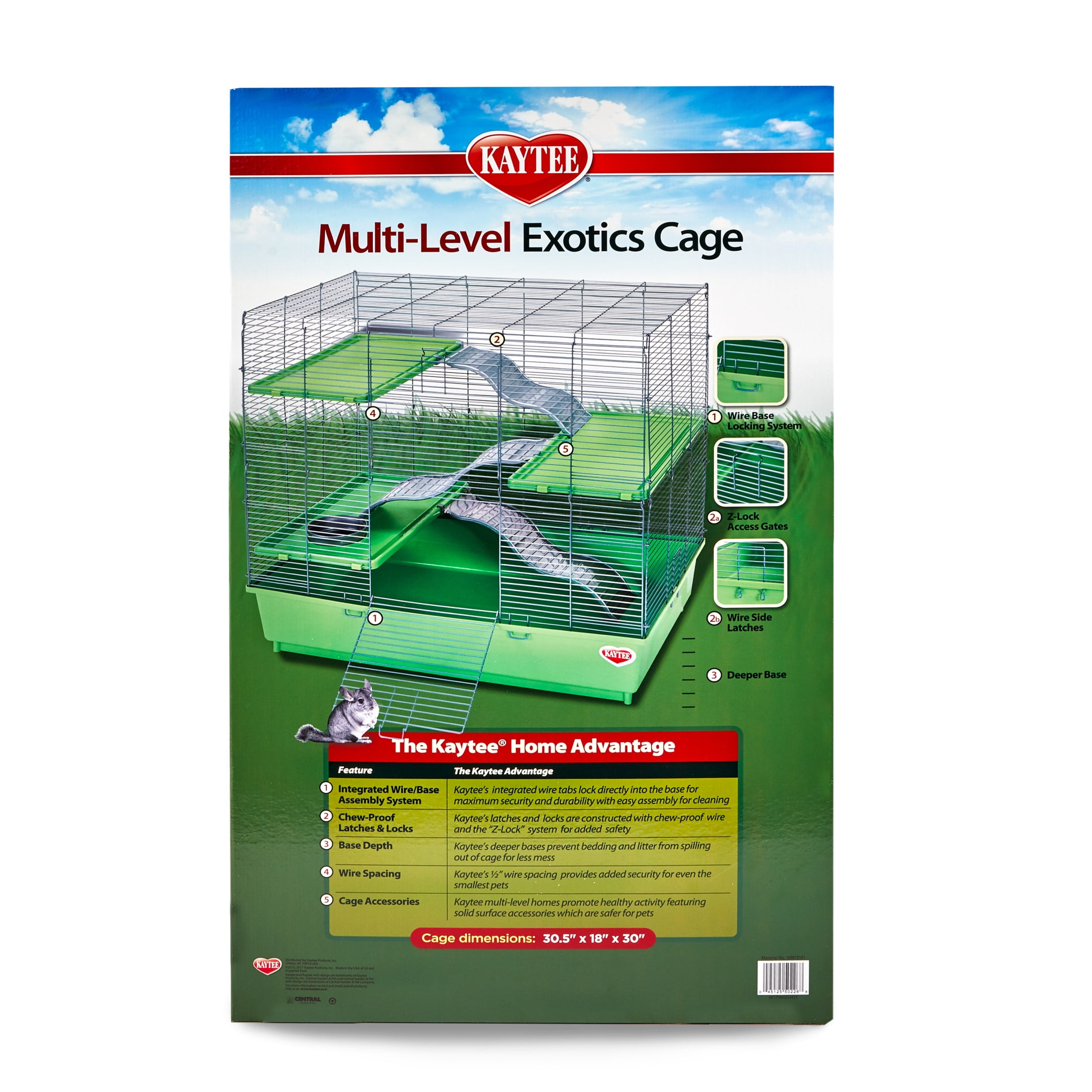 Kaytee Multi Level Exotics Habitat for Pet Chinchillas and Other Exotic Small Animals Walmart