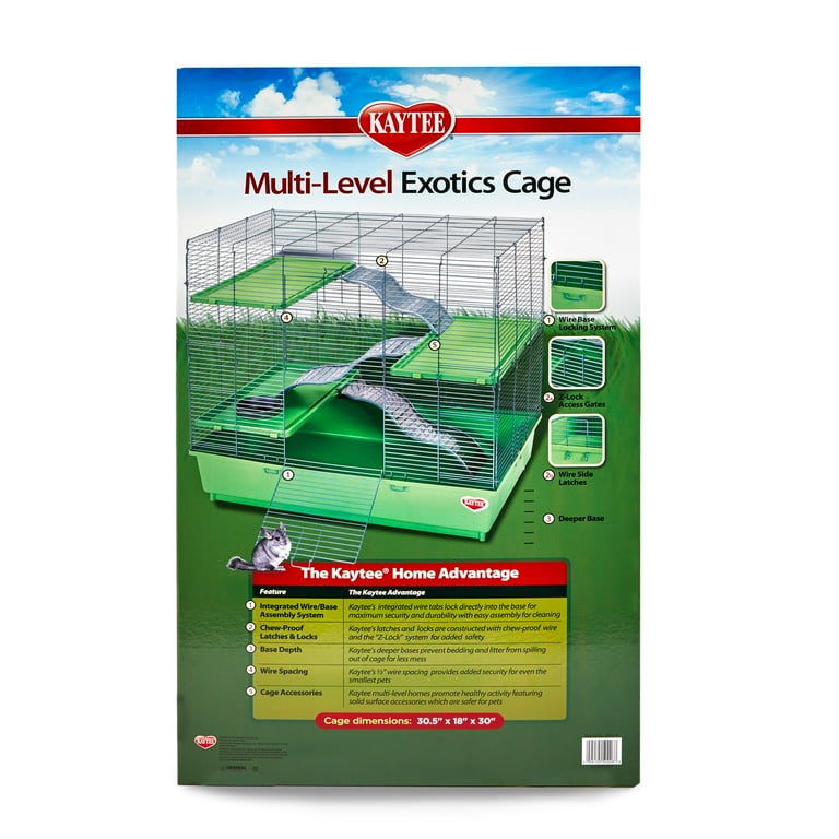 Kaytee Multi Level Exotics Habitat for Pet Chinchillas and Other Exotic Small Animals Walmart