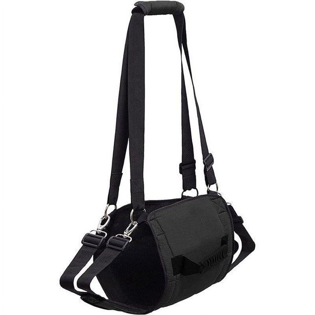 Arnés de transporte para perros XL, color negro, mochila de emergencia para mascotas, arnés de elevación para perros para cortar uñas en caso de lesiones en las articulaciones