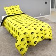 thumbnail image 2 of Iowa Hawkeyes 3 Pc Reversible Cotton Comforter Set, 1 Comforter, 2 Shams, King, 2 of 8