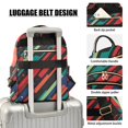 thumbnail image 3 of FORMRS Mini Backpack Purse for Women Travel Daypack Casual Shoulder Bag, Blue Abstract Lines, 3 of 7