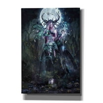 Epic Graffiti  "The Dreamcatcher" by Cameron Gray, Giclee Canvas Wall Art - Purple 18" x 26"