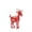 A, variant on Acrylic Goats Christmas Ornaments Red Snowflake Rhinestone Tags,2D Flat Acrylic Goat Pendant Christmas Tree Decoration,Classic Xmas Hanging Tags for Car Mirror Backpack Keychain Home